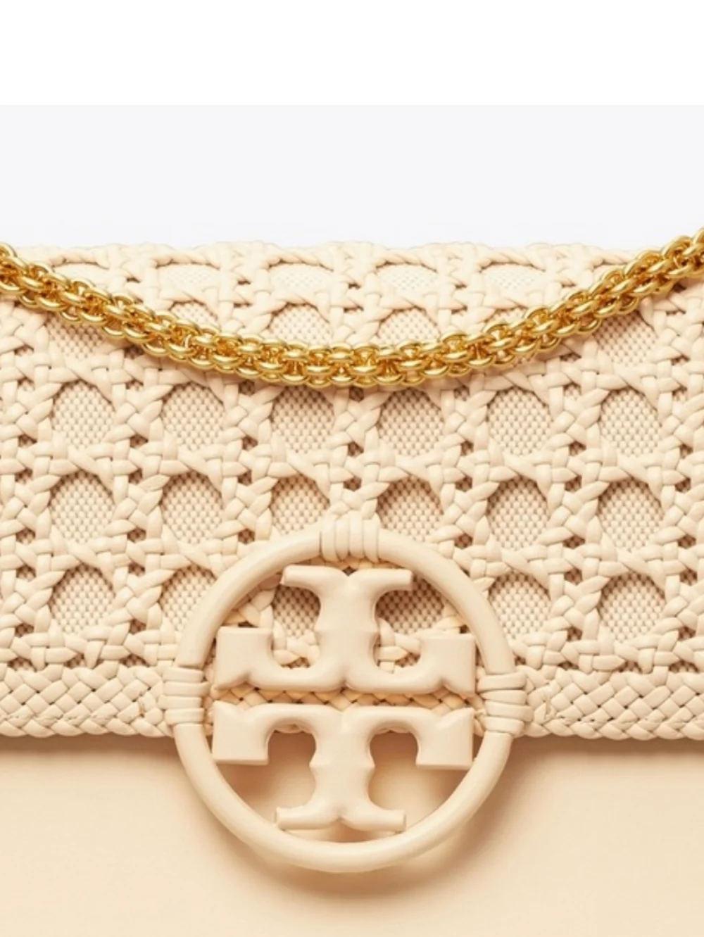 Tory Burch MILLER BASKETWEAVE SHOULDER BAG